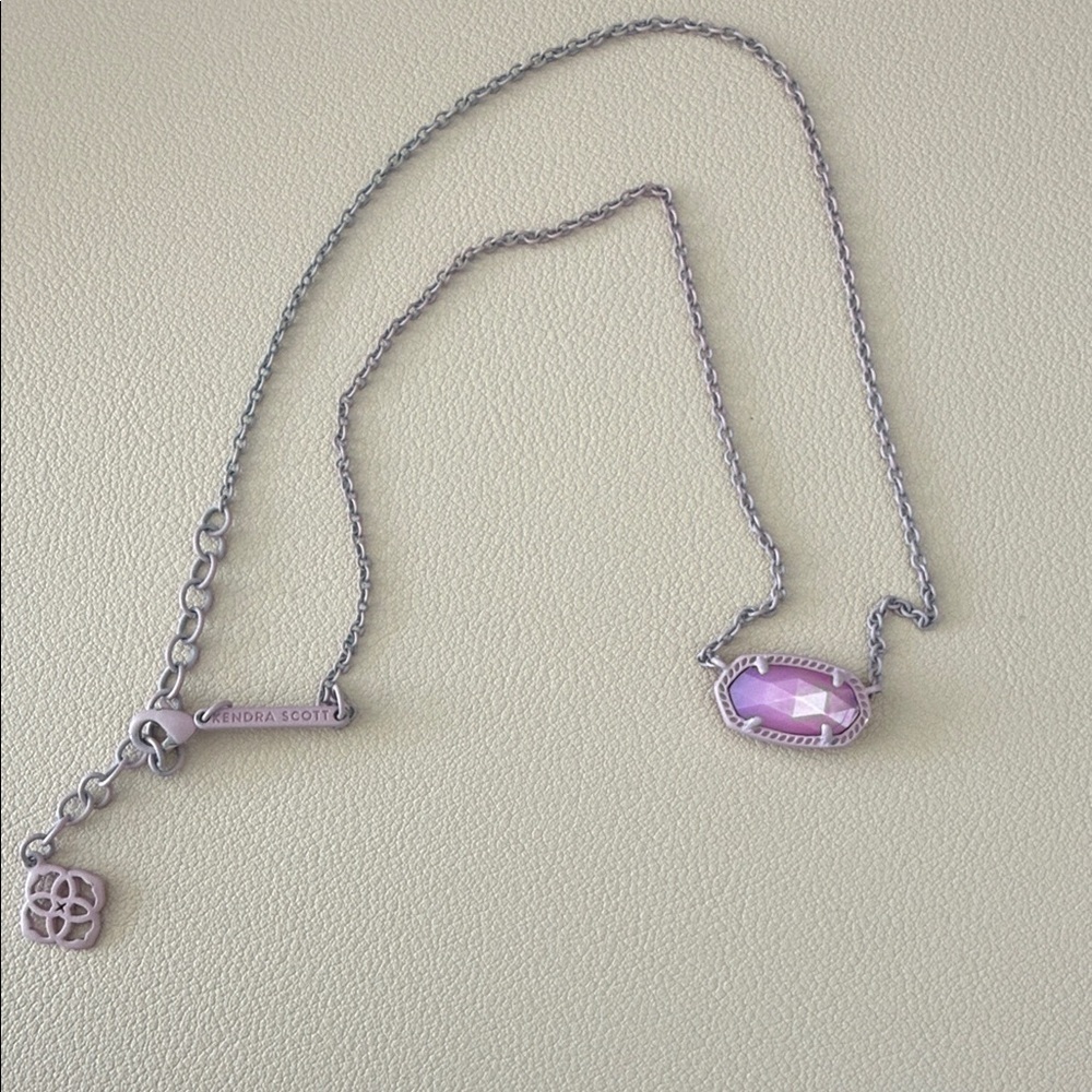 Kendra Scott Lavender Pendant Necklace